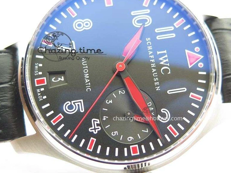 MIROTIME 0501 RelaxedFit Big Pilot Real PR IW500435 “Muhammad Ali” ZF Best Edition On Black Leather Strap A 7295